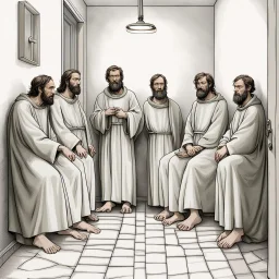 wc ülnek, az apostolok a biliben