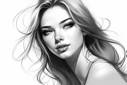 Draw a beautiful women