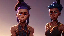 Vajra was diminutive, with brown skin, short black dreadlocks, and indigo blue eyes. She was quite young