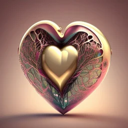 A beautiful design of a real heart