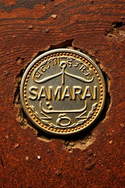 view of the word , Samarrai , on a coin