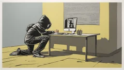 hacker by banksy