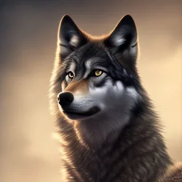 Black Wolf, huge, red eyes, 8K, cinematic lighting, sharp focus, masterpiece, expert