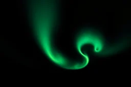 graphic shape of the aurora borealis. slight resemblance to a crown. smooth vector on black