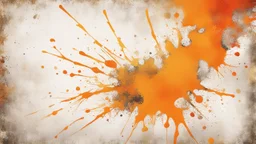 Hyper Realistic grungy-rustic golden, orange & white multicolor & textured-paint-splatter background