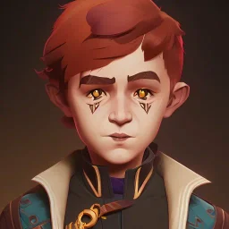 Portrait of a charming warlock kid by Nick Harris