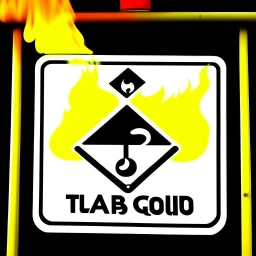 Tokyo Japan flammable liquids sign