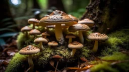 Thick mushroom forests, air thick with vivifying spores.