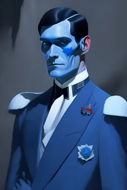 Grand Admiral Thrawn in a tuxedo