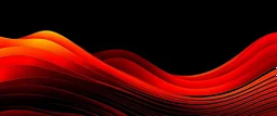 Red orange grainy gradient abstract color wave on black background, wide banner size, noise texture effect