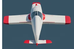 2d plane, red