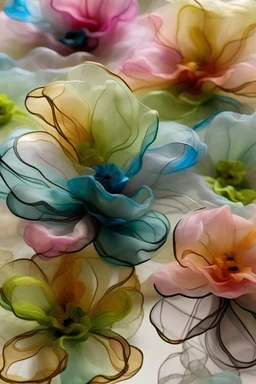 Fairy flower nature organza