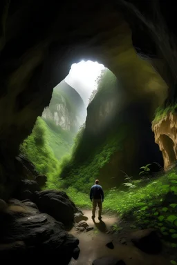 high in the mountains live in a cave a friendly giant\