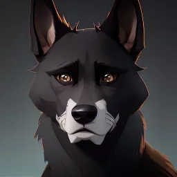 canid canine canis mammal wolf, hi-res, lighting shaded, anthropomorphic, black body, black fur, cheek tuft, clothed, clothing, detailed background, facial tuft, grey body, grey fur, inner ear fluff, light, looking at viewer, male, pole arm, solo, topless, tuft, white body, white fur, yellow eyes