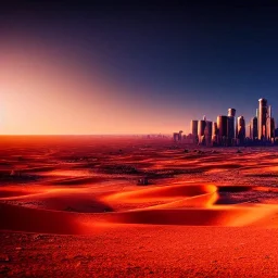 post apocalyptic city in the desert, extremely detailed digital painting, extremely detailed face,crystal clear Big eyes, mystical colors ,perfectly centered image, perfect composition, rim light, beautiful lighting,masterpiece,8k, stunning scene, raytracing,