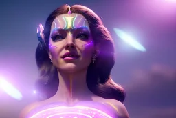  beautiful cosmic woman, nice smiling, magic glamour make up, delicate colors, beautiful glamour galactique dress, ultra sharp focus, 8k, unreal engine 5, extremely sharp detail, light effect, soft light atmosphere of a spaceship, smooth, full of details, face in front, complete vision of face and hair and body