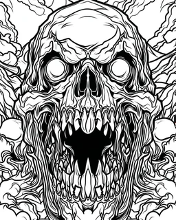 create a 2d black outline, "scary psycho monster death killer deformation on face and psycho smile coloring book for adults", coloring page, low details design, black contour, coloring page design, coloring page for adults,horror background, black contour and white space beetween contour, same contour,sketch style, horror style, creepy style, minimalist, halloween background,simple