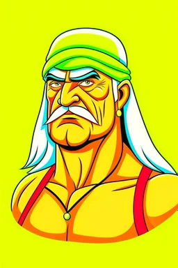 Hulk Hogan Professional wrestler catoon 2d