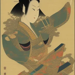  brand logo, Ukiyo-e japanese art