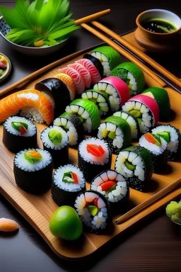 make a picture of the best sushi in the world