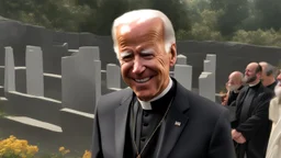 joe biden dressed as a catholic priest