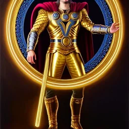 ultra detailed fullbody Portrait in oil on canvas of Odin with asgardian Golden armor ,extremely detailed digital painting, extremely detailed face,crystal clear Big eyes, mystical colors ,perfectly centered image, perfect composition,rim light, beautiful lighting, 8k, stunning scene,extremely sharp detail, finely tuned detail, ultra high definition raytracing, in the style of robert e howard and pablo oliveira and Ken Kelley and Ohrai Noriyoshi and Simon Bisley