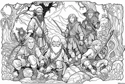 Inktober hobbit, dnd cover, -