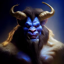 The Beast from the film “Beauty and the Beast” on a light background