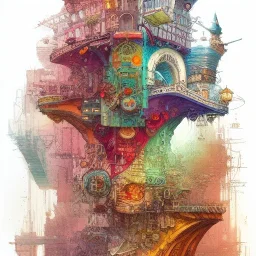 Details building cross section, building interior architecture from external ,colourful detailed room , Jean Baptiste Monge,cityscape, strong lines, high contrast vibrant colors, highly detailed, 16k resolution, trending on behance