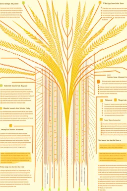 A mind map of wheat for interior design, and the writing language is Arabic