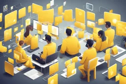Market Participants and Trading Platforms yellow style