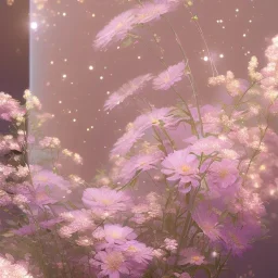 one big crystal subtle in a galactic ambiance with a beautiful transparent flowers delicate colors, soft light atmosphere, smooth, extremely sharp detail, finely tuned detail, ultra high definition, 8k, unreal engine 5, ultra sharp focus