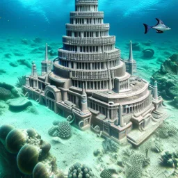 lost underwater city, Poseidon, highly detailed, cinematic, ultra photorealistic, ultra realistic, volumetric lighting, sun shafts, spectral