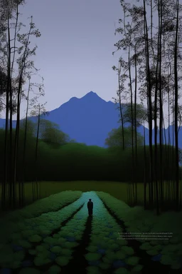 Surreal-dadaism of beautiful blue roses fauvism mondrial by Ross Draws,Andy Kehoe, Hokusai, bold colors,gold foil, zentangle art by Norman Rockwel