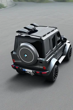 BMW G-Class musou black hyper sport, Rear View, 4K, Ultra Realistic