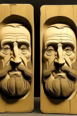 Stereoscope image of a human face