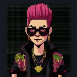 2-d pixel crypto punk named kenn