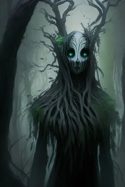 faceless widow nature druid driada no face slenderman face