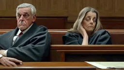 judge alex sits far from wife on broken couch