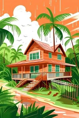 HOUSE IN A TROPICAL WEATHER