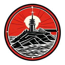 a modern logo containing radar and Westerplatte
