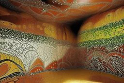 A cavern in Australian aboriginal art