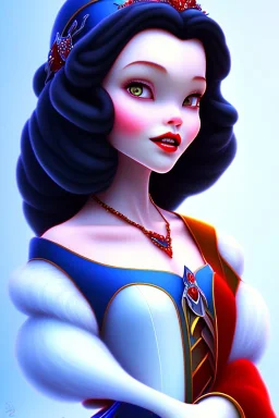 Snow white, beautiful