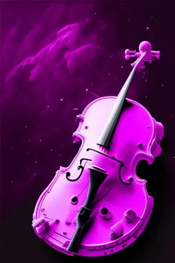 Space shuttle violin magenta