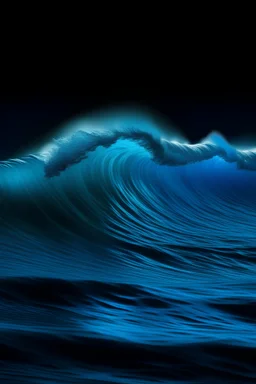 Wave glow blue