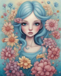 Portrait of a girl in flowers by Jeremiah Ketner