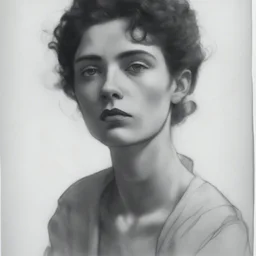 Egon Schiele sketch of a woman