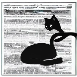 Gato negro durmiendo, diario