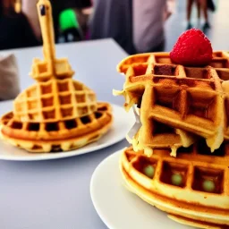 The Waffle Tower. Far distance