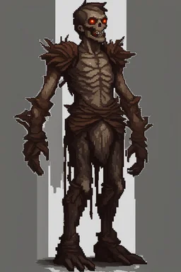 pixel undead soul sprite for pixel game in the medieval style side view idle animation. --ar 9:16